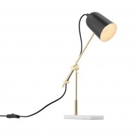 Mercator-Blair Task Table Lamp - Black/White/Gold